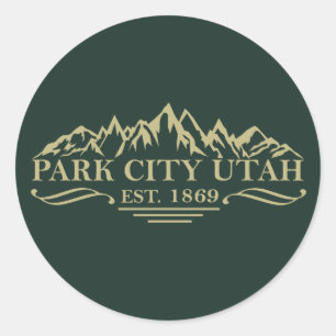 Park City Utah Ronde Sticker