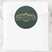 Park City Utah Ronde Sticker (Tas)
