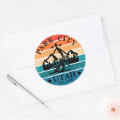 Park City Utah  Ronde Sticker (Envelop)