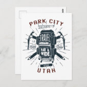 Park City Utah-rugzak Briefkaart (Voorkant / Achterkant)
