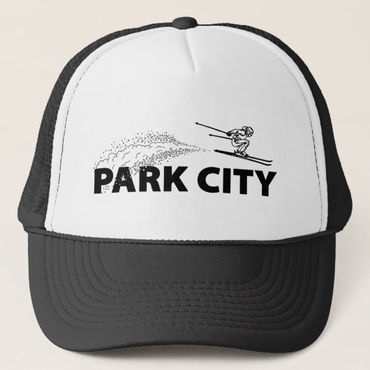Park City Utah Schansspringer Trucker Pet (Voorkant)