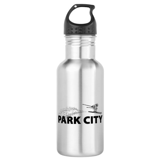 Park City Utah Schansspringer Waterfles (Voorkant)