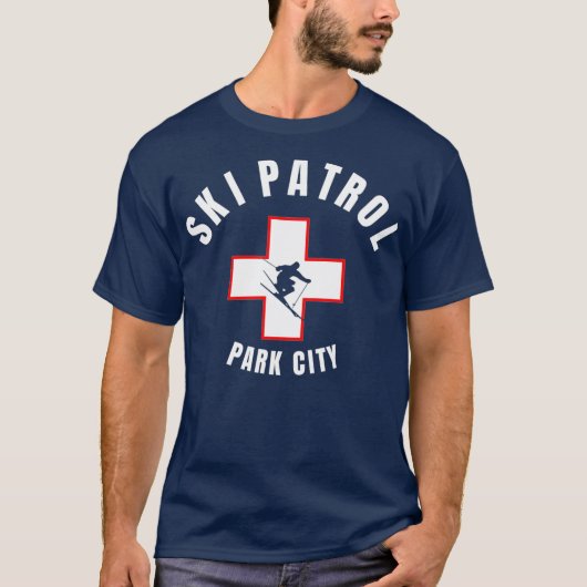 Park City Utah Ski Patrol T-shirt (Voorkant)