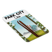 Park City Utah ski-poster Magneet (Rechterzijde)