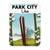 Park City Utah Ski poster Magneet (Verticaal)