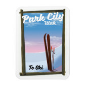 Park city Utah Ski reisposter Magneet (Verticaal)