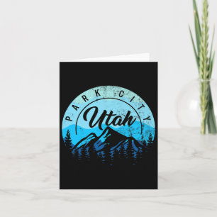 Park City Utah Ski Snowboarding Skier Sneeuw Kaart