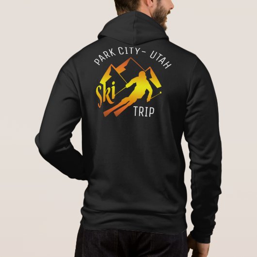 Park City Utah Ski Trip Adventures Skiing Group Hoodie (Achterkant)