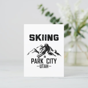Park City Utah skiën Briefkaart