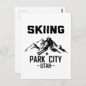 Park City Utah skiën Briefkaart (Voorkant / Achterkant)