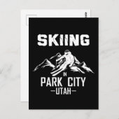 Park City Utah skiën Briefkaart (Voorkant / Achterkant)