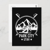 Park City Utah skiën Briefkaart (Voorkant / Achterkant)