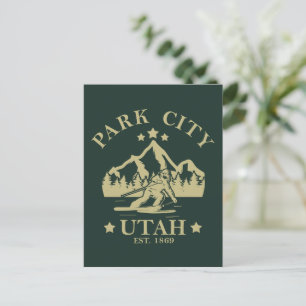 Park City Utah skiën Briefkaart