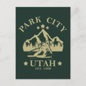 Park City Utah skiën Briefkaart (Voorkant)