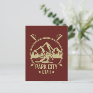Park City Utah skiën Briefkaart