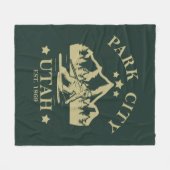 Park City Utah skiën Fleece Deken (Voorkant (Horizontaal))