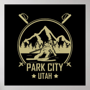 Park City Utah skiën Poster
