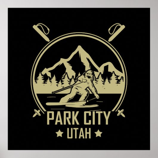 Park City Utah skiën Poster (Voorkant)