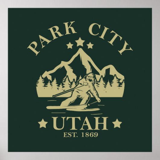 Park City Utah skiën Poster (Voorkant)