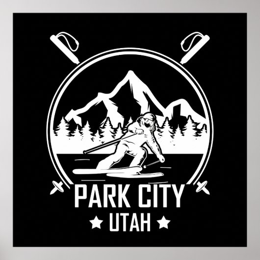 Park City Utah skiën Poster (Voorkant)