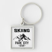Park City Utah skiën Sleutelhanger (Voorkant)