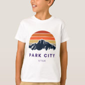 Park City Utah Skiën Snowboarden Wandelaars Utah G T-shirt (Voorkant)