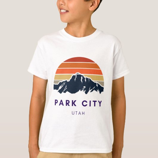 Park City Utah Skiën Snowboarden Wandelaars Utah G T-shirt (Voorkant)
