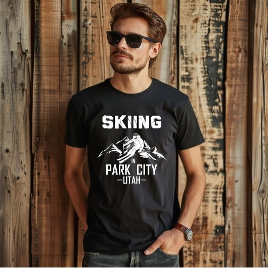 Park City Utah skiën T-shirt