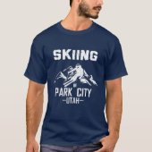 Park City Utah skiën T-shirt (Voorkant)