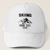 Park City Utah skiën Trucker Pet (Voorkant)