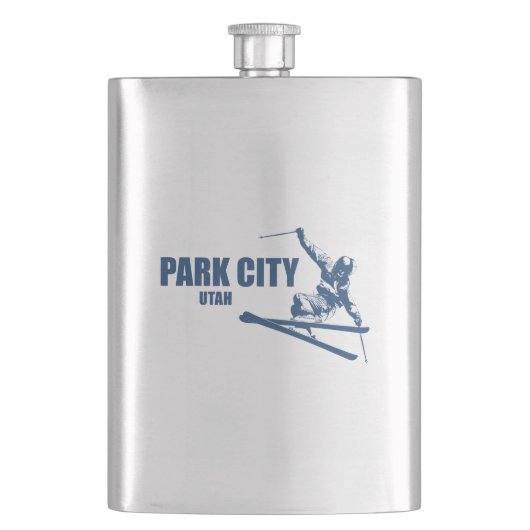 Park City Utah Skier Flacon (Voorkant)
