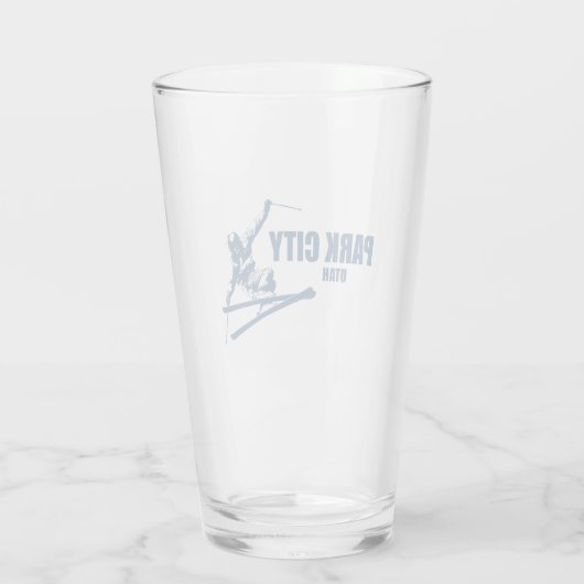 Park City Utah Skier Glas (Achterkant)