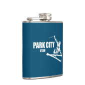 Park City Utah Skier Heupfles (Rechts)