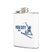 Park City Utah Skier Heupfles (Links)
