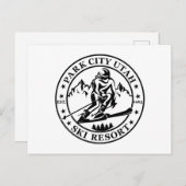Park city Utah skigebied Feestdagenkaart (Voorkant / Achterkant)