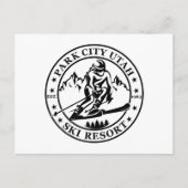 Park city Utah skigebied Feestdagenkaart (Voorkant)