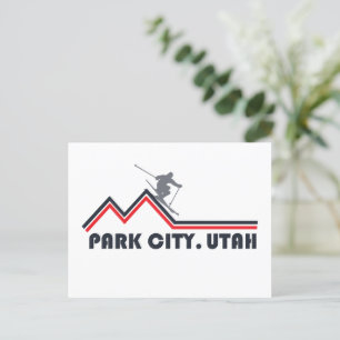 Park city Utah skigebied Feestdagenkaart