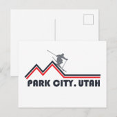 Park city Utah skigebied Feestdagenkaart (Voorkant / Achterkant)