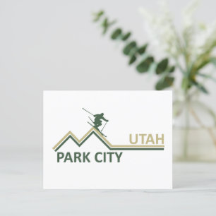 Park city Utah skigebied Feestdagenkaart
