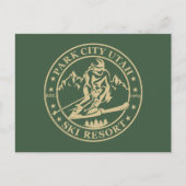 Park city Utah skigebied Feestdagenkaart (Voorkant)