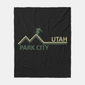 Park city Utah skigebied Fleece Deken (Voorkant)