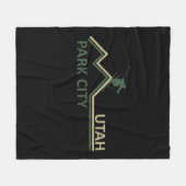 Park city Utah skigebied Fleece Deken (Voorkant (Horizontaal))