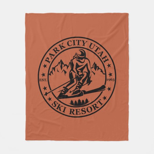 Park city Utah skigebied Fleece Deken (Voorkant)