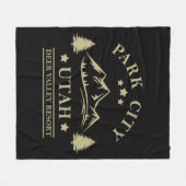 Park city Utah skigebied Fleece Deken (Voorkant (Horizontaal))