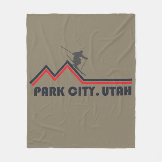Park city Utah skigebied Fleece Deken (Voorkant)