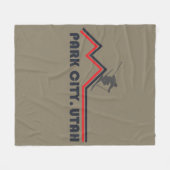 Park city Utah skigebied Fleece Deken (Voorkant (Horizontaal))