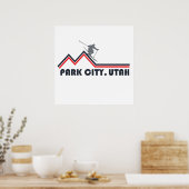 Park city Utah skigebied Poster (Keuken)