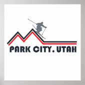 Park city Utah skigebied Poster (Voorkant)
