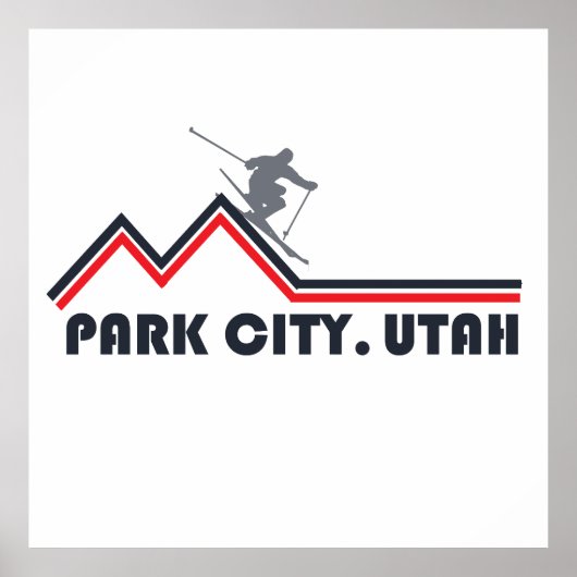Park city Utah skigebied Poster (Voorkant)