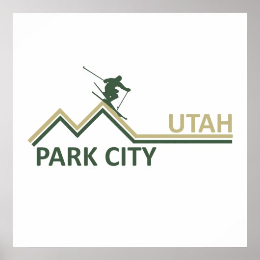 Park city Utah skigebied Poster (Voorkant)